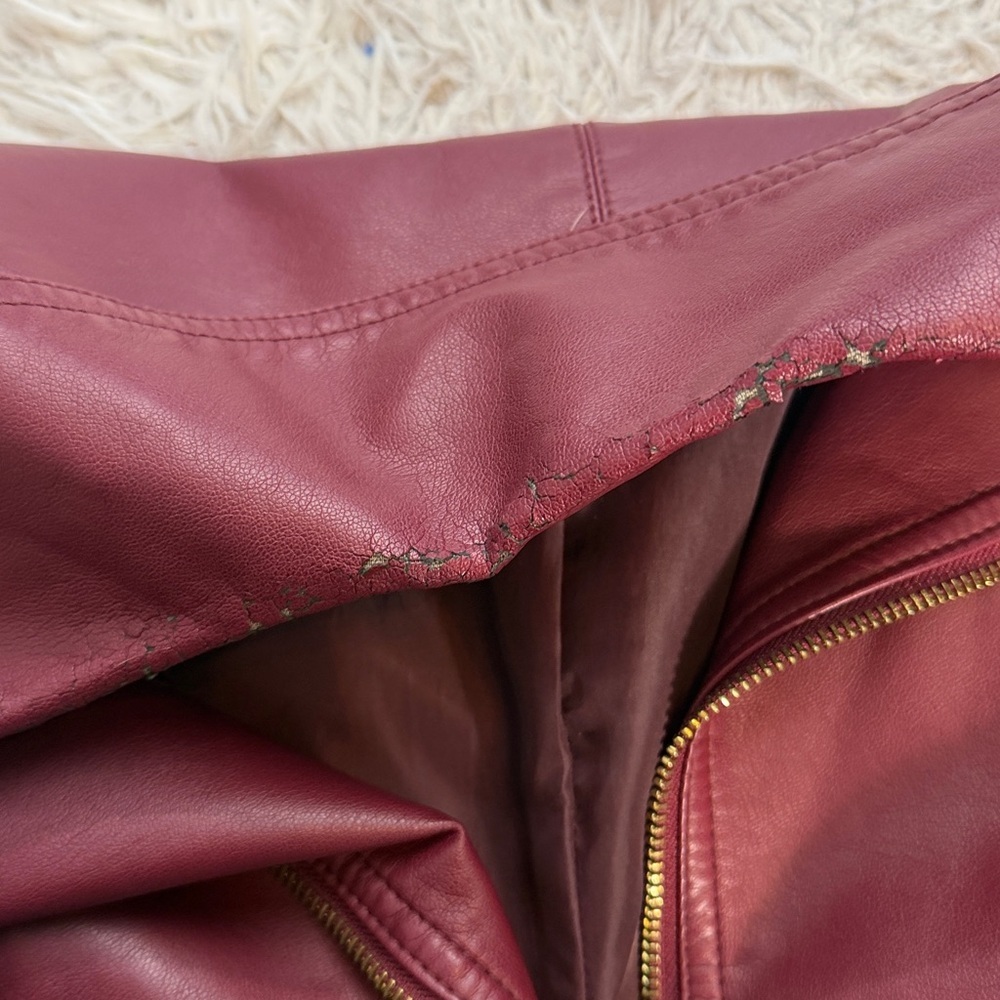 Calvin Klein Faux Leather Jacket - Picture 4 of 7
